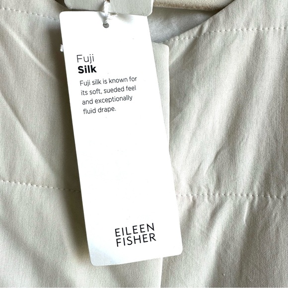 NWT Ellen Fisher Fuji Silk Quilted Jacket Size M - Picture 14 of 14